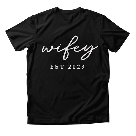 Wifey Est. 2023 Shirt (Black)